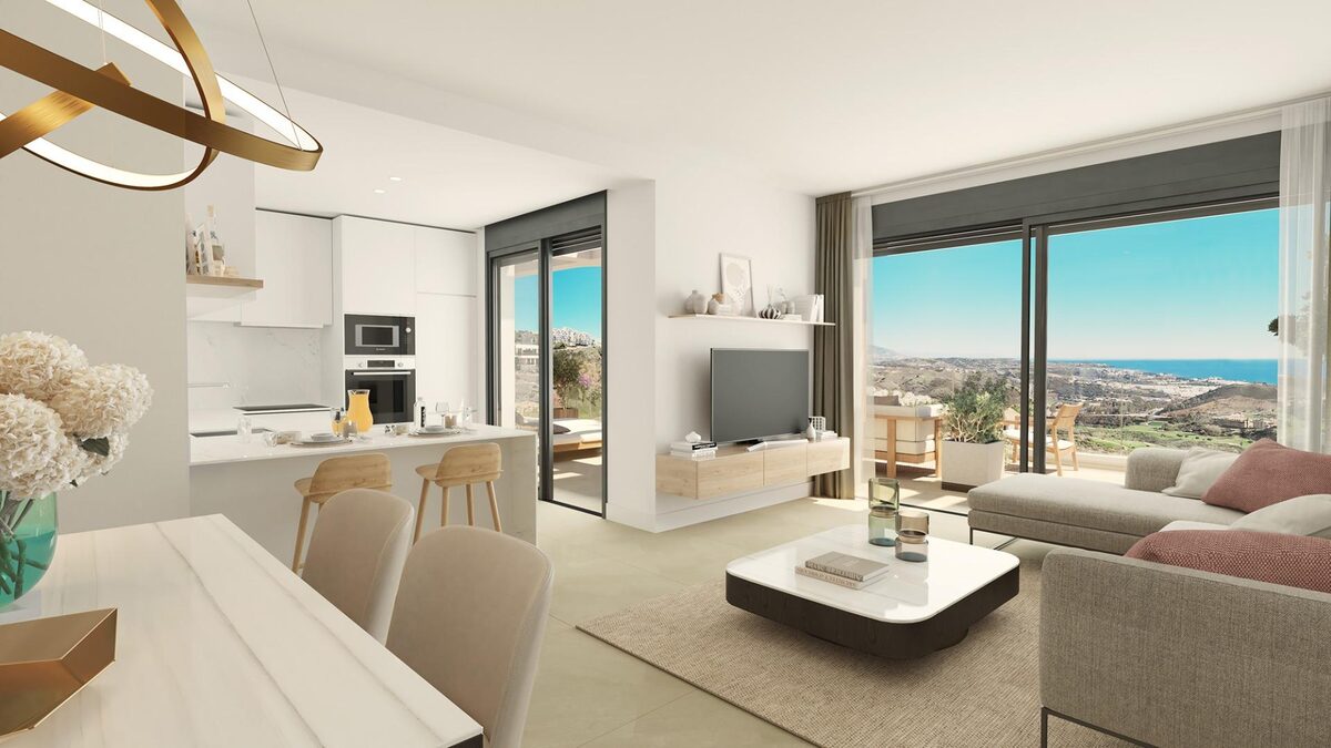 Penthouse z 2 sypialniami, 86m² w Mijas, Hiszpania [ID: 0137-N7804]