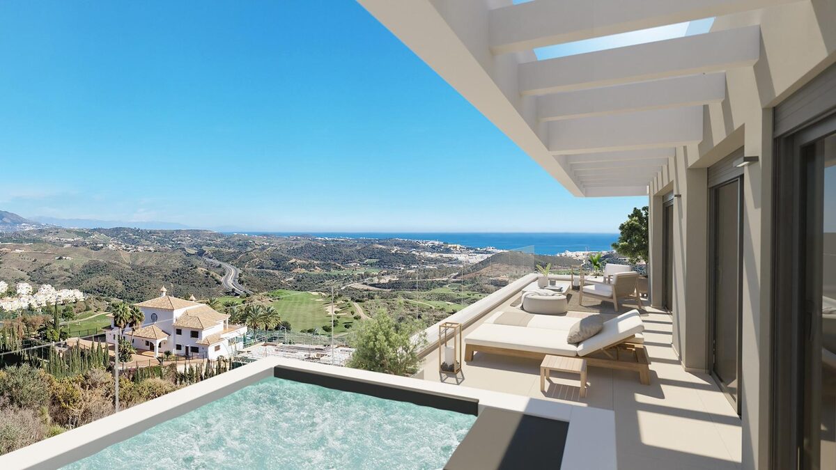 Penthouse z 2 sypialniami, 86m² w Mijas, Hiszpania [ID: 0137-N7804]