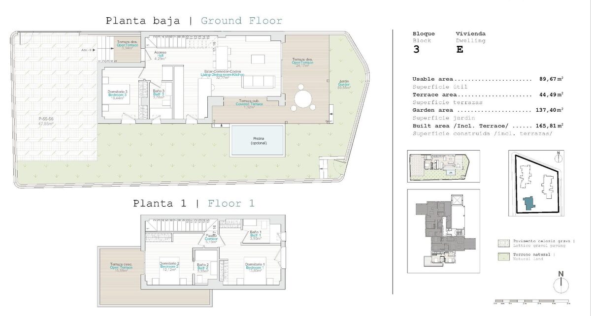 Apartament z 3 sypialniami, 112m² w el-verger, Hiszpania [ID: 0137-N7791]