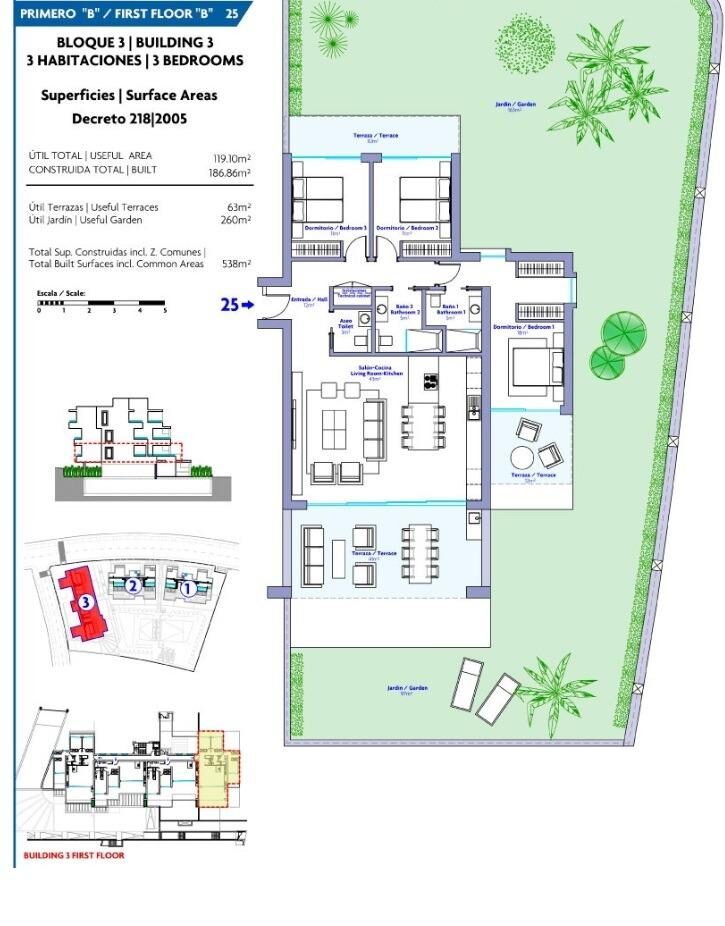 Apartament z 3 sypialniami, 130m² w Estepona, Hiszpania [ID: 0137-N7742]