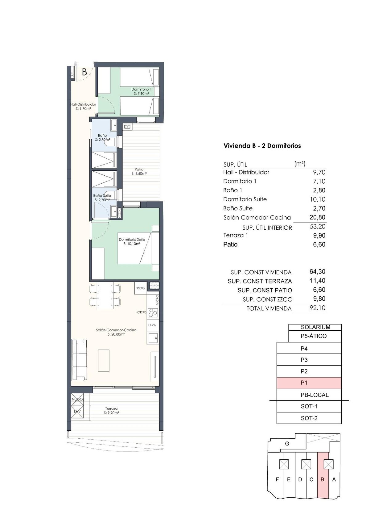 Apartament z 2 sypialniami, 64m² w Torrevieja, Hiszpania [ID: 0137-N7745]