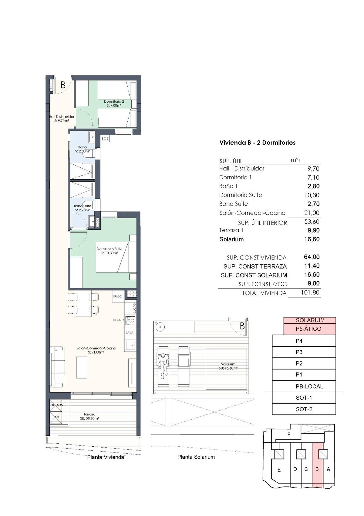 Penthouse z 2 sypialniami, 64m² w Torrevieja, Hiszpania [ID: 0137-N7747]