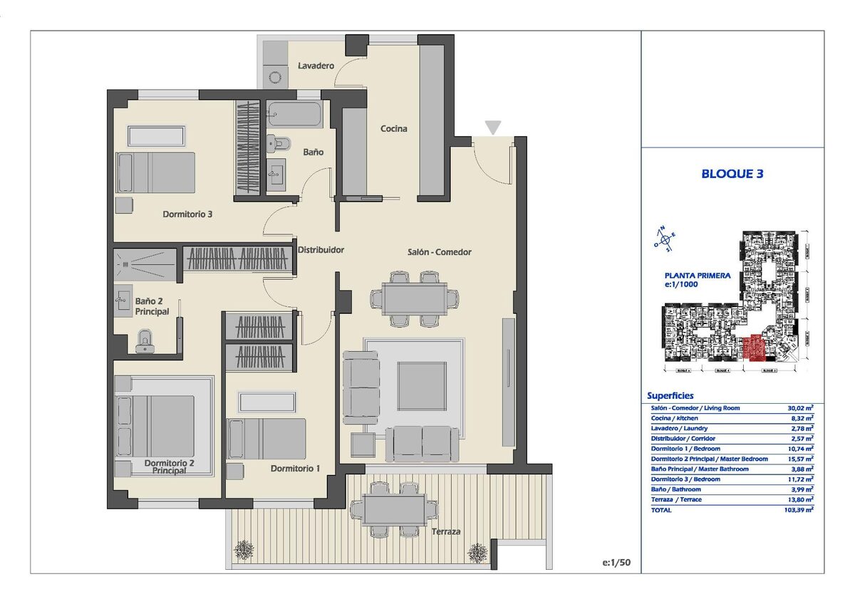 Apartment with 3 bedrooms, 103m² in Марбелья, Spain [ID: 0137-N7706]