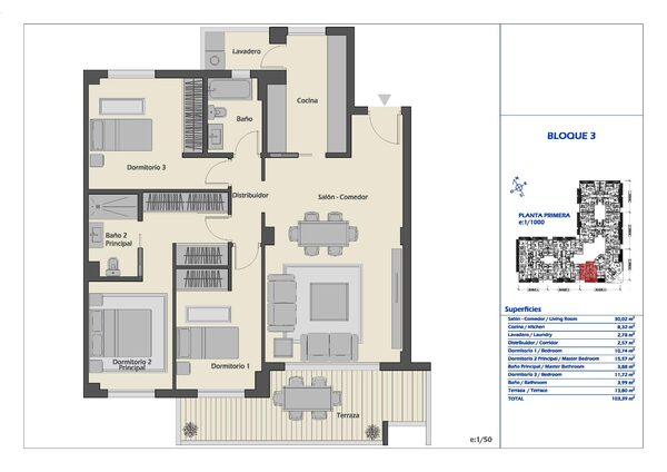 Квартира в Марбелья, Испания, 103м² - изображение 24