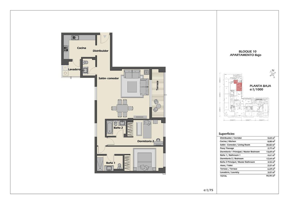 Apartment with 2 bedrooms, 99m² in Марбелья, Spain [ID: 0137-N7708]