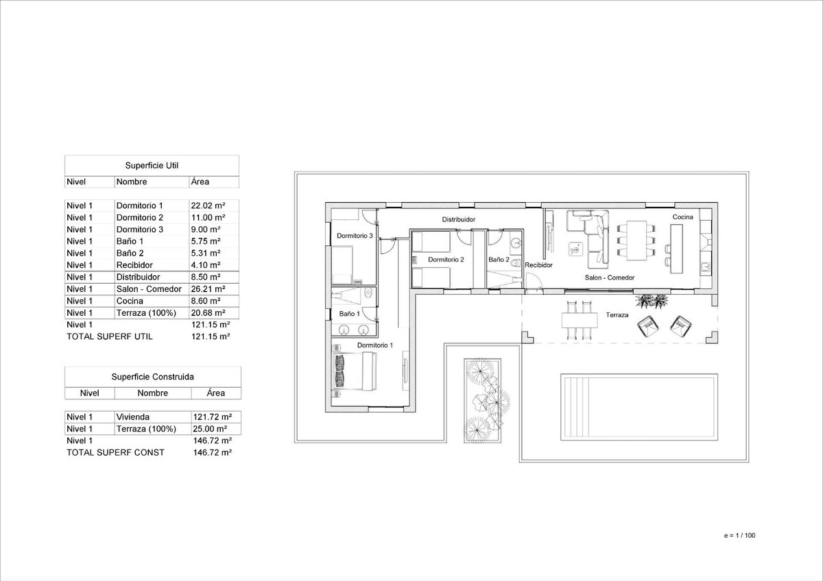 Villa with 3 bedrooms, 146m² in La Romana, Spain [ID: 0137-N7697]