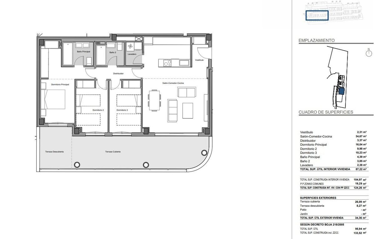 Apartment with 3 bedrooms, 105m² in Марбелья, Spain [ID: 0137-N7640]