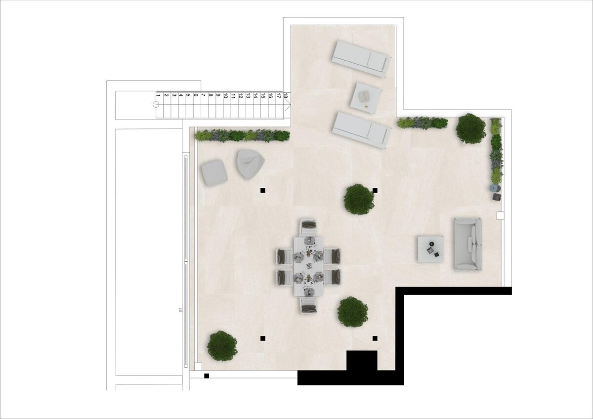 Пентхаус с 3 спальнями, 101м² в Михас, Испания [ID: 0137-N7598]