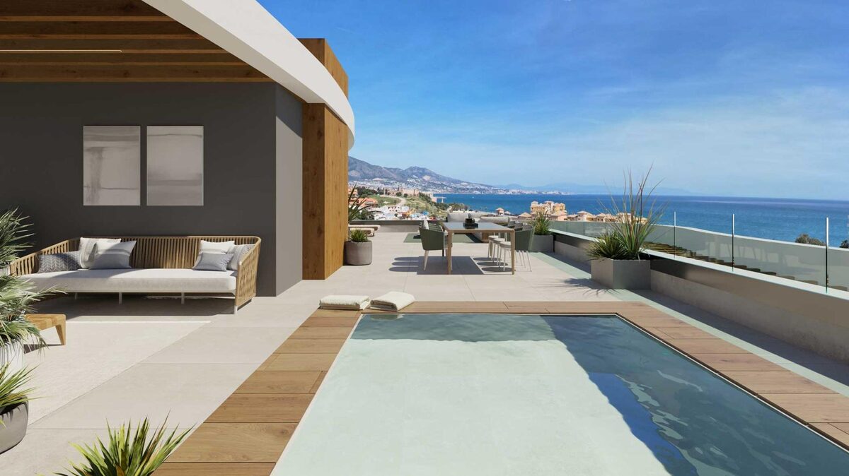 Penthouse z 3 sypialniami, 110m² w Mijas, Hiszpania [ID: 0137-N7554]