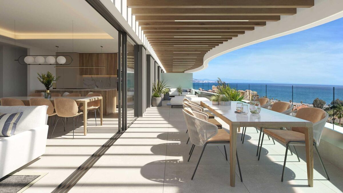 Penthouse z 3 sypialniami, 110m² w Mijas, Hiszpania [ID: 0137-N7554]