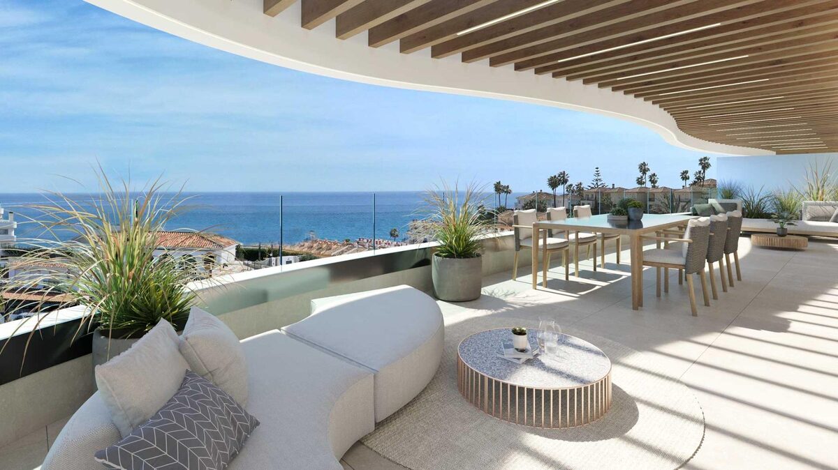Penthouse z 3 sypialniami, 110m² w Mijas, Hiszpania [ID: 0137-N7554]