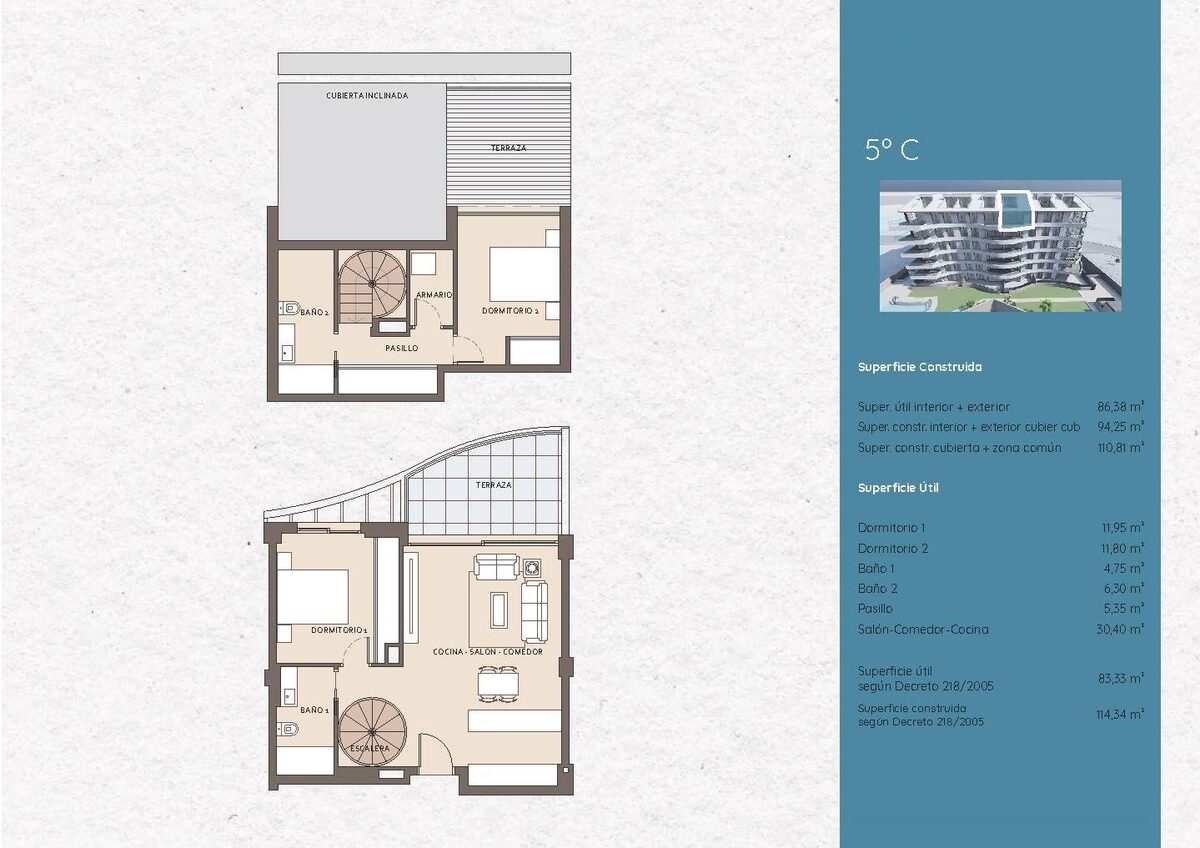 Penthouse with 2 bedrooms, 114m² in Benalmadena, Spain [ID: 0137-N7559]