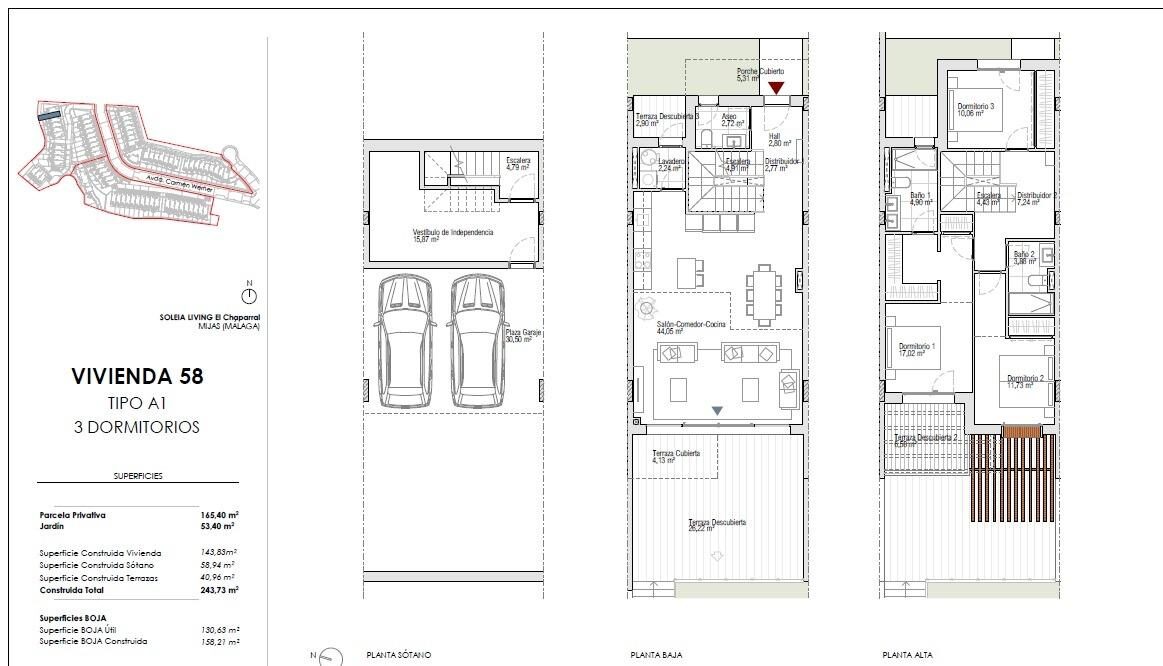 Таунхаус с 3 спальнями, 142м² в Михас, Испания [ID: 0137-N7434]