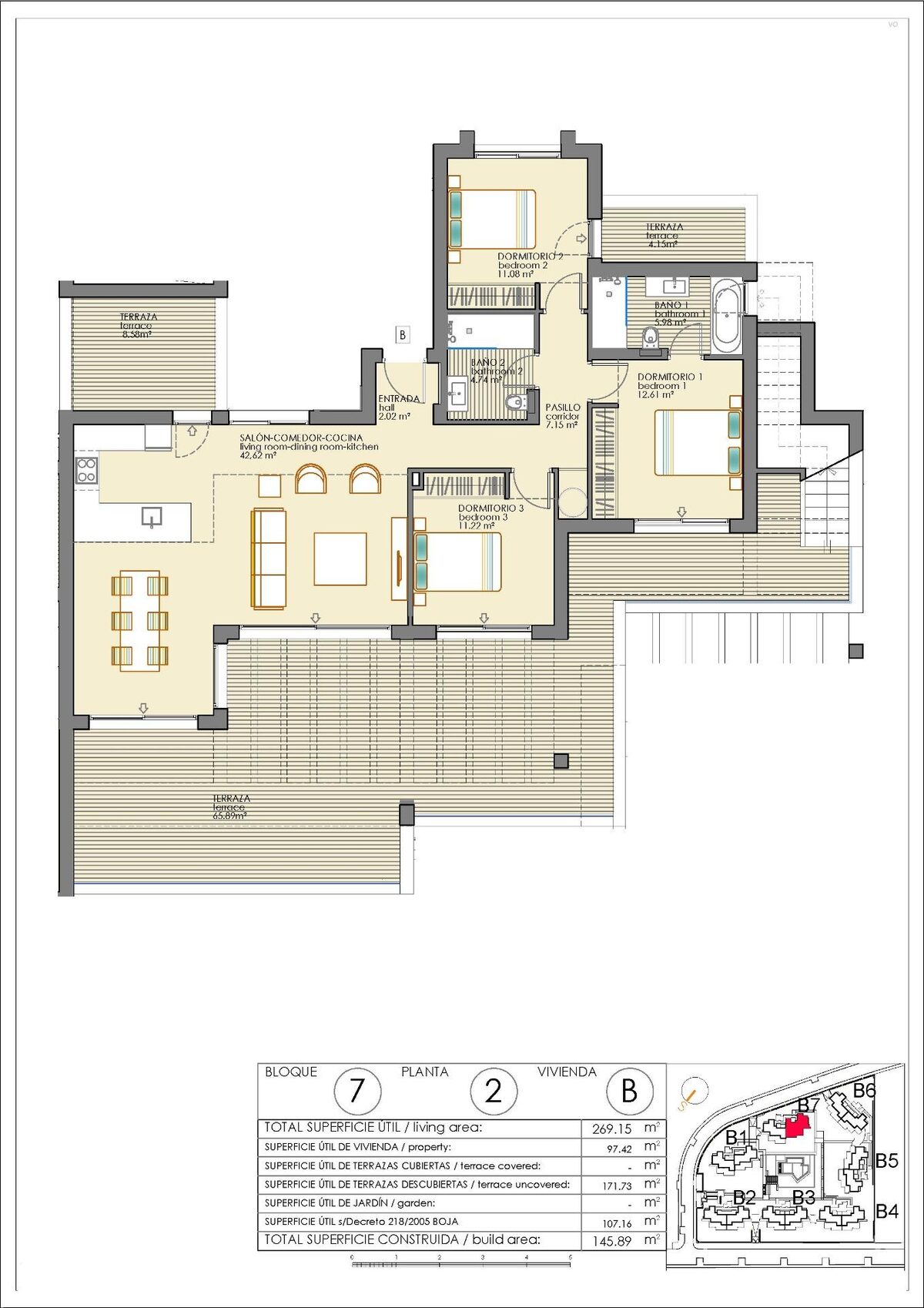 Пентхаус с 3 спальнями, 145м² в Эстепона, Испания [ID: 0137-N7408]