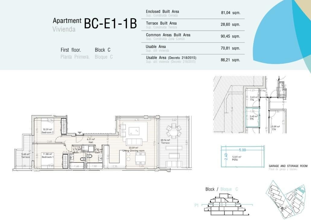 Apartament z 2 sypialniami, 74m² w Estepona, Hiszpania [ID: 0137-N6920]