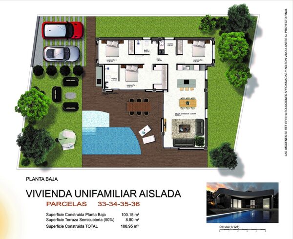 Willa w Los Montesinos, Hiszpania, 108m² - obraz 12