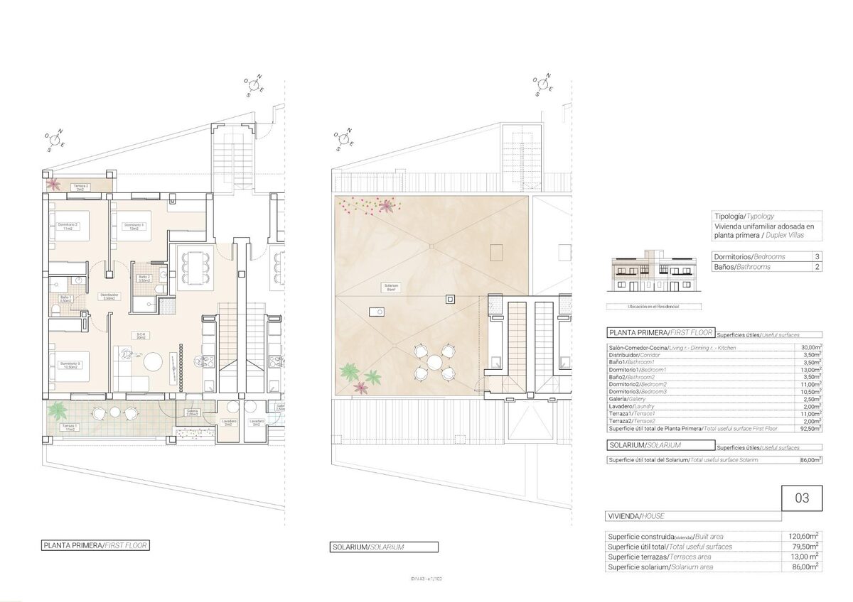 Bungalow z 3 sypialniami, 120m² w Hondón de las Nieves, Hiszpania [ID: 0137-N7359]