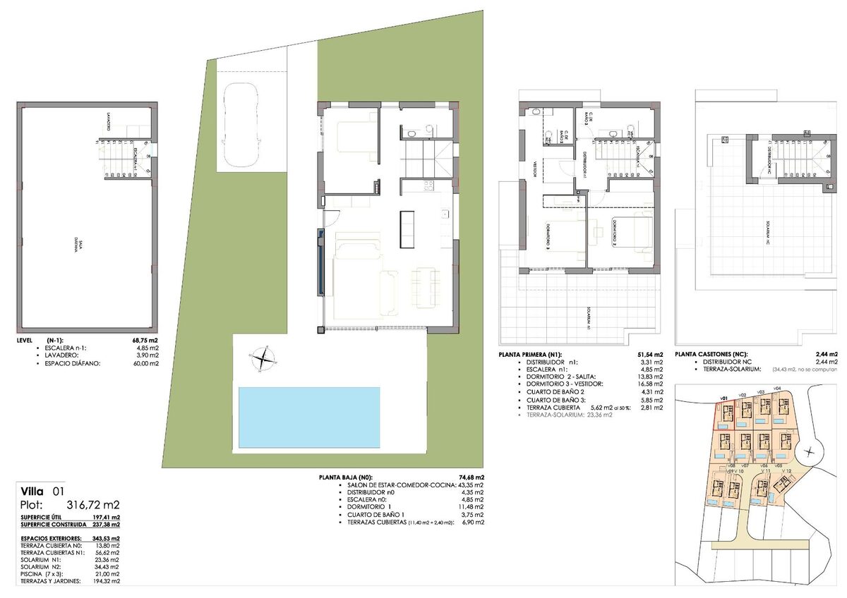 Вілла з 3 спальнями, 237м² в Сан-Мігель-де-Салінас, Іспанія [ID: 0137-N7348]