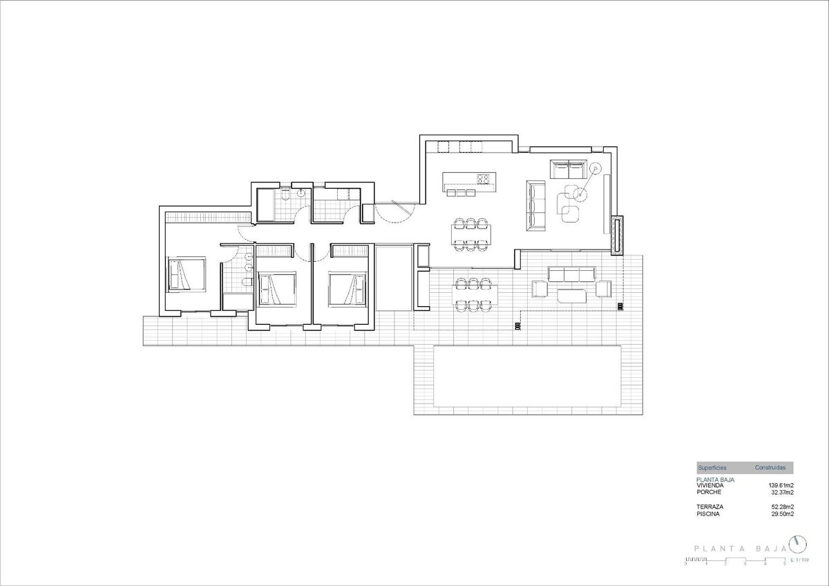 Вилла с 3 спальнями, 139м² в Кальпе, Испания [ID: 0137-N6773]