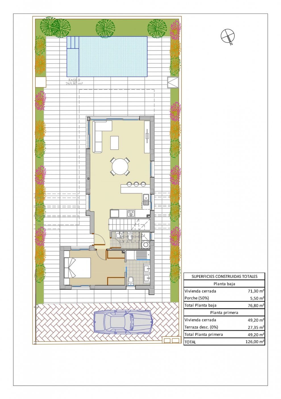 Willa z 3 sypialniami, 120m² w Pilar de la Horadada, Hiszpania [ID: 0137-N6675]