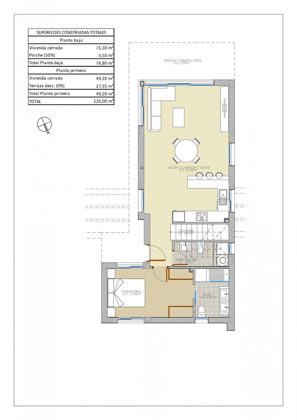Willa z 3 sypialniami, 120m² w Pilar de la Horadada, Hiszpania [ID: 0137-N6675]