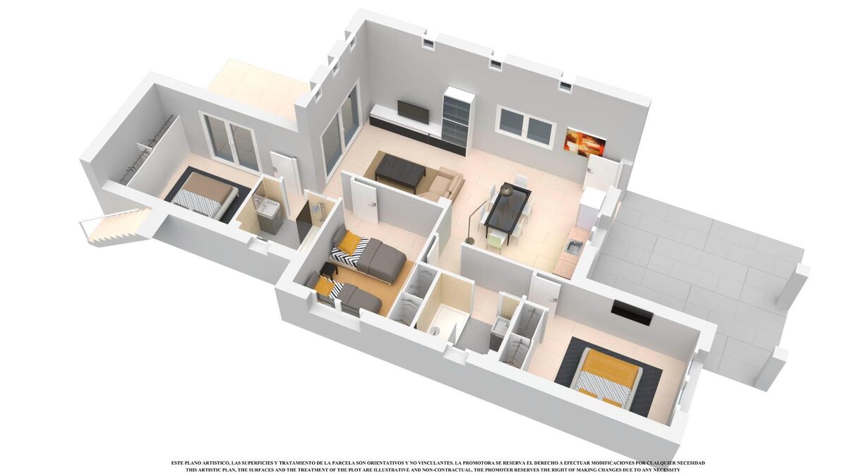 Willa z 3 sypialniami, 110m² w Los Alcazares, Hiszpania [ID: 0137-N6660]