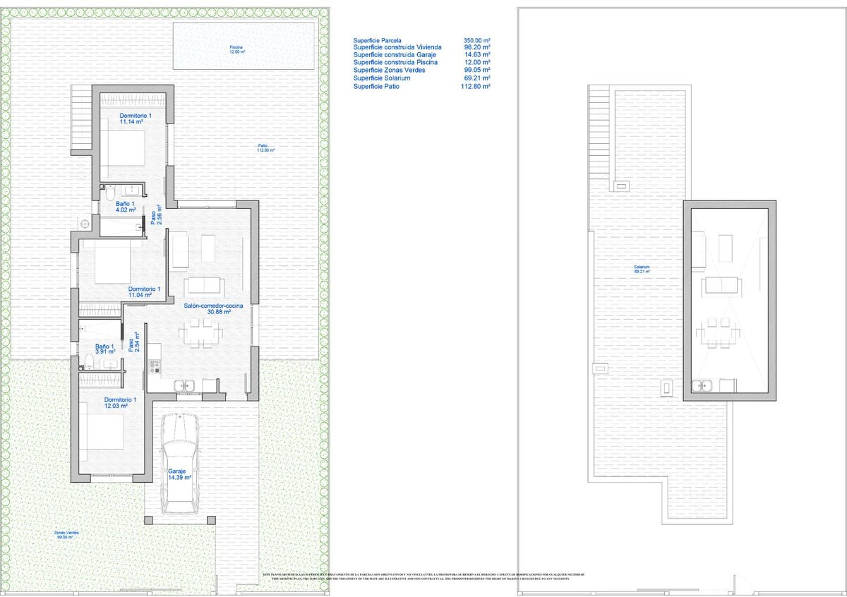 Willa z 3 sypialniami, 110m² w Los Alcazares, Hiszpania [ID: 0137-N6660]
