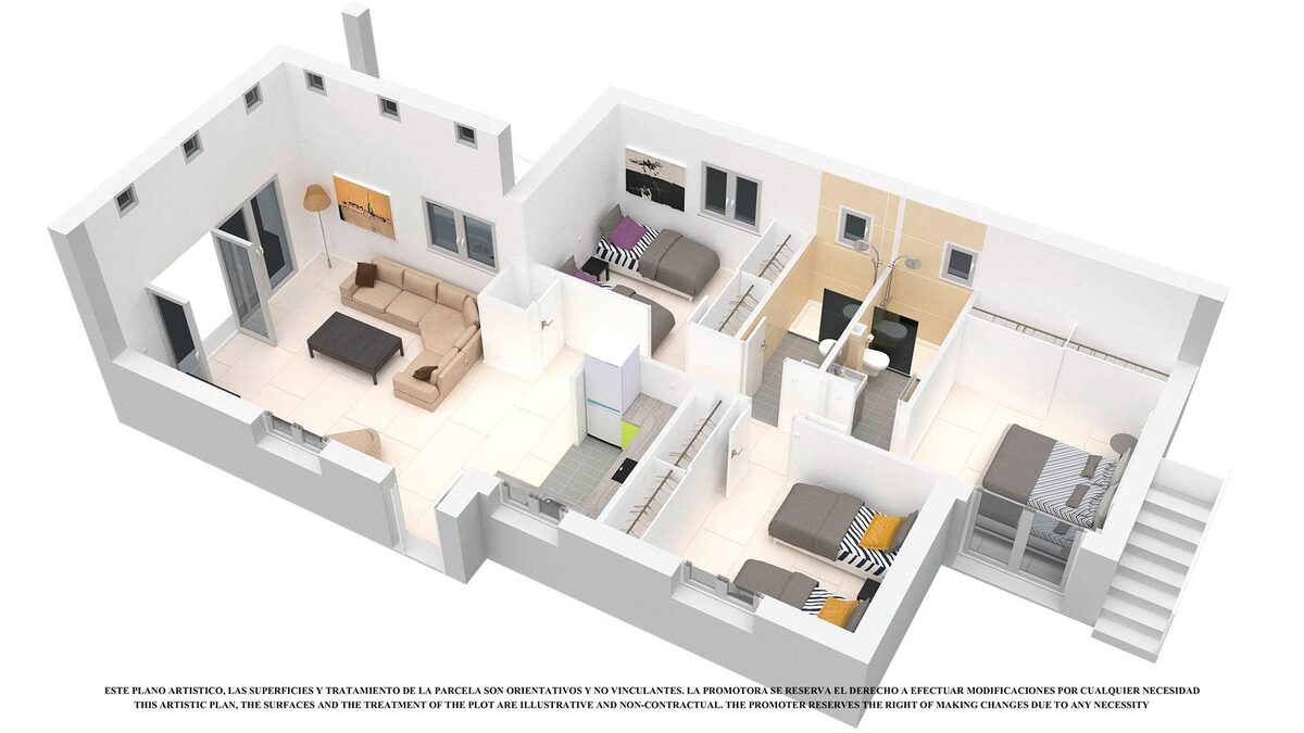 Willa z 3 sypialniami, 108m² w Los Alcazares, Hiszpania [ID: 0137-N6659]