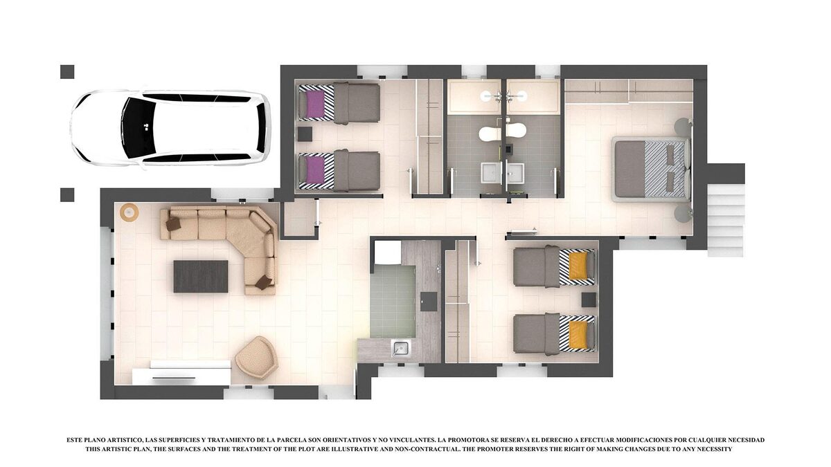 Willa z 3 sypialniami, 108m² w Los Alcazares, Hiszpania [ID: 0137-N6659]