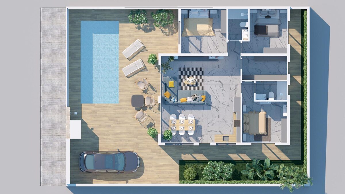 Villa with 3 bedrooms, 189m² in Ciudad Quesada, Spain [ID: 0137-N6033]