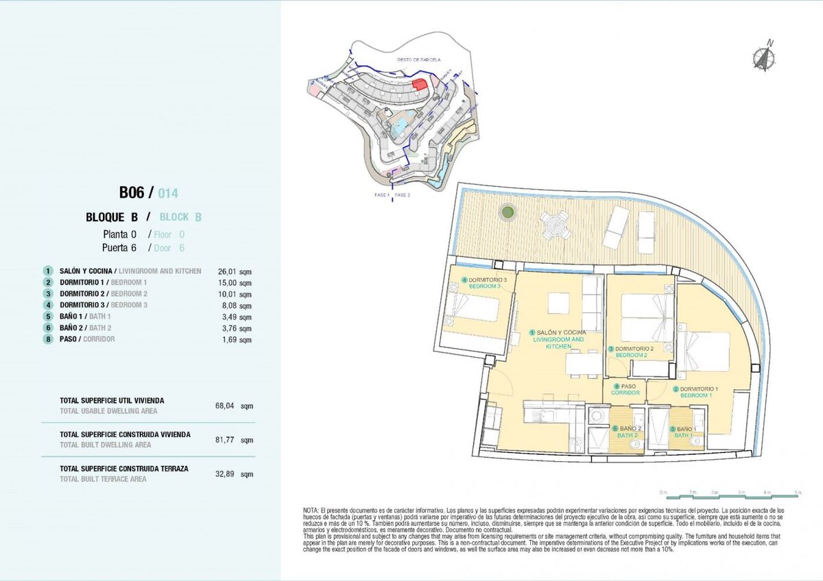 Apartment with 3 bedrooms, 81m² in Aguilas, Spain [ID: 0137-N5878]