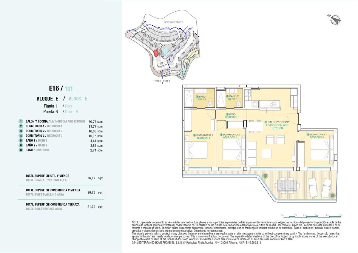 Apartment with 3 bedrooms, 90m² in Aguilas, Spain [ID: 0137-N5879]