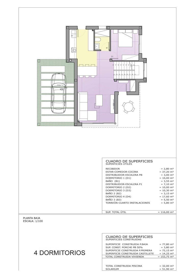 Willa z 4 sypialniami, 153m² w Cartagena, Hiszpania [ID: 0137-N5903]