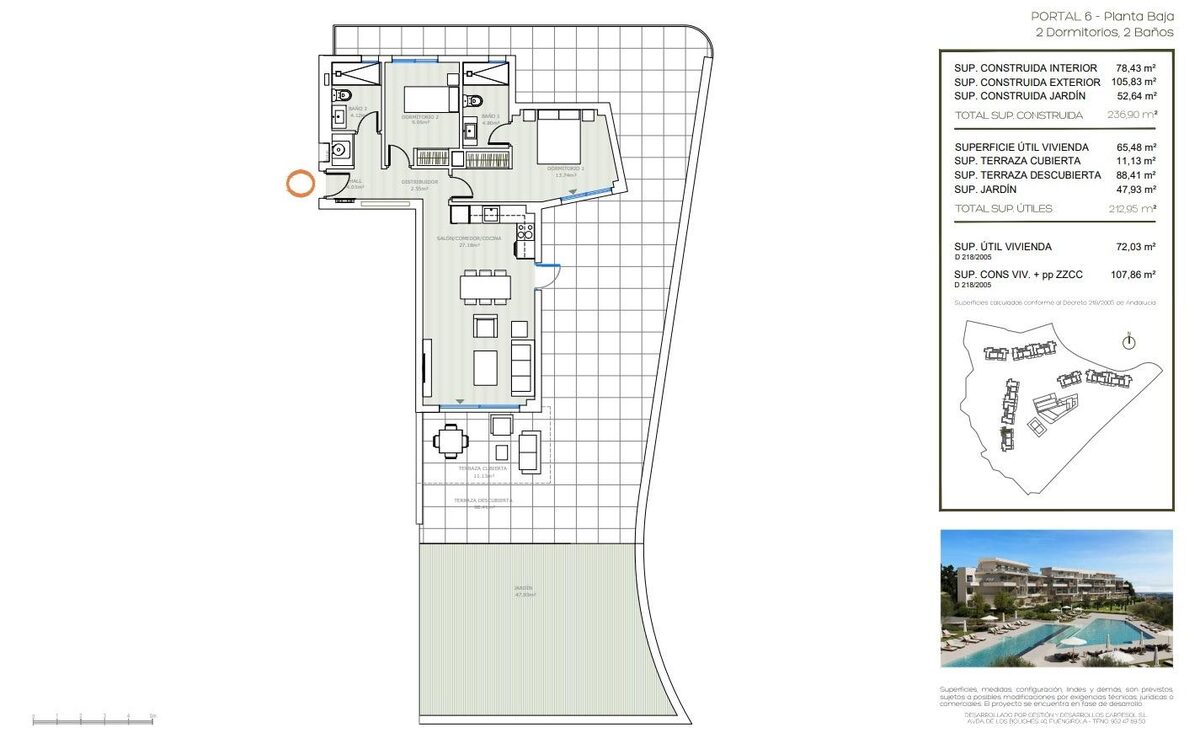 Apartment with 2 bedrooms, 93m² in Mijas, Spain [ID: 0137-SP1194]