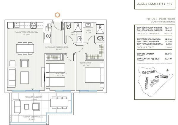 Квартира в Михас, Испания, 97м² - изображение 23