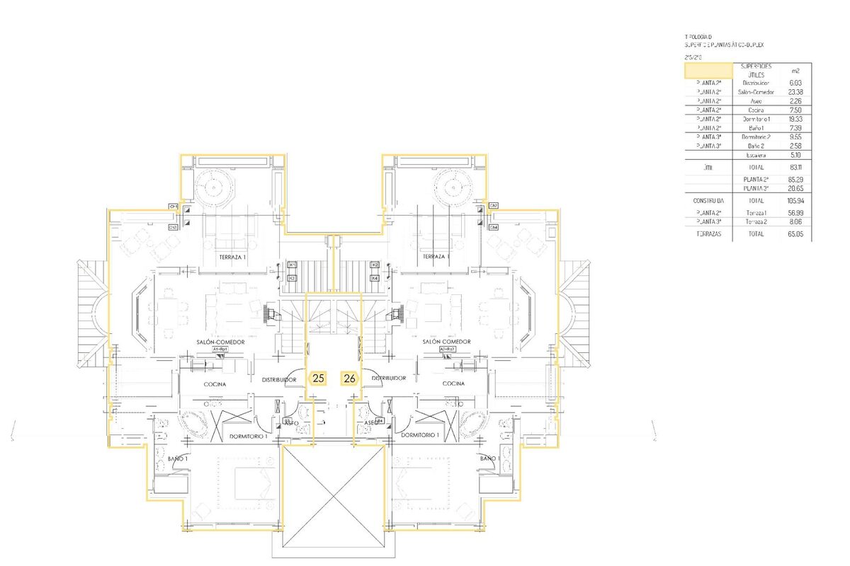 Penthouse with 2 bedrooms, 105m² in Марбелья, Spain [ID: 0137-N9178]