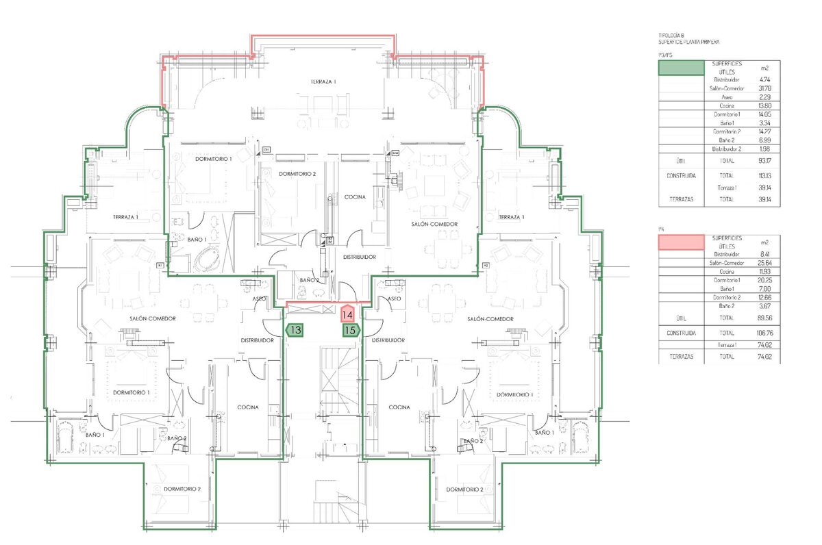 Apartment with 2 bedrooms, 113m² in Марбелья, Spain [ID: 0137-N9176]