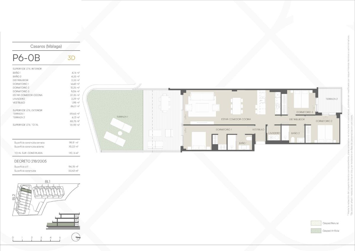 Apartment with 3 bedrooms, 133m² in Casares, Spain [ID: 0137-SP1189]