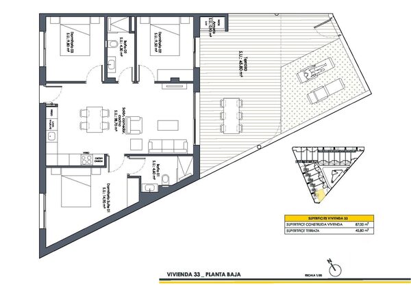 Бунгало в Сан-Фульхенсио, Испания, 87м² - изображение 15