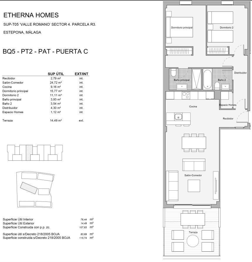 Пентхаус с 2 спальнями, 115м² в Эстепона, Испания [ID: 0137-N8154]