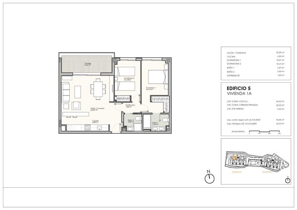 Квартира в Касарес, Испания, 90м² - изображение 12