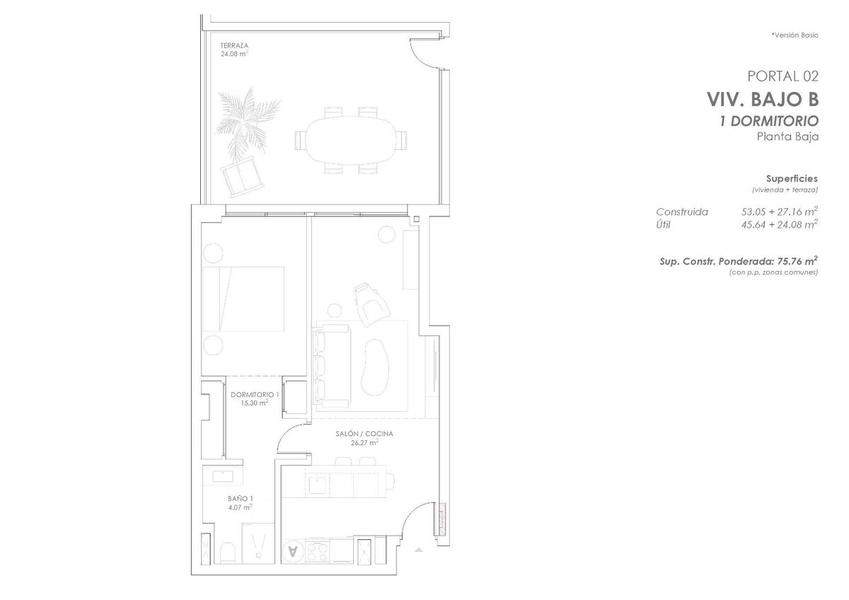 Apartament z 1 sypialnią, 75m² w Fuengirola, Hiszpania [ID: 0137-SP1230]
