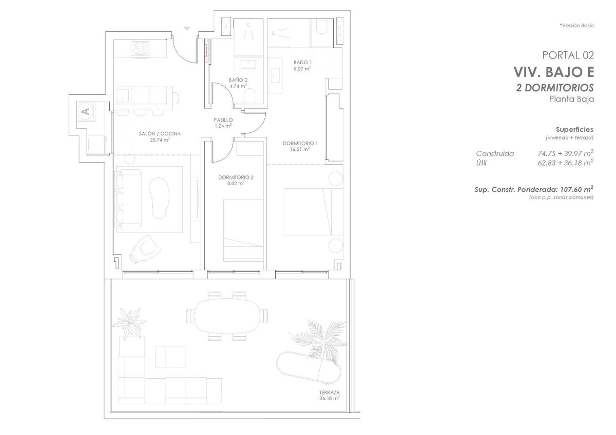Apartament z 2 sypialniami, 107m² w Fuengirola, Hiszpania [ID: 0137-SP1231]
