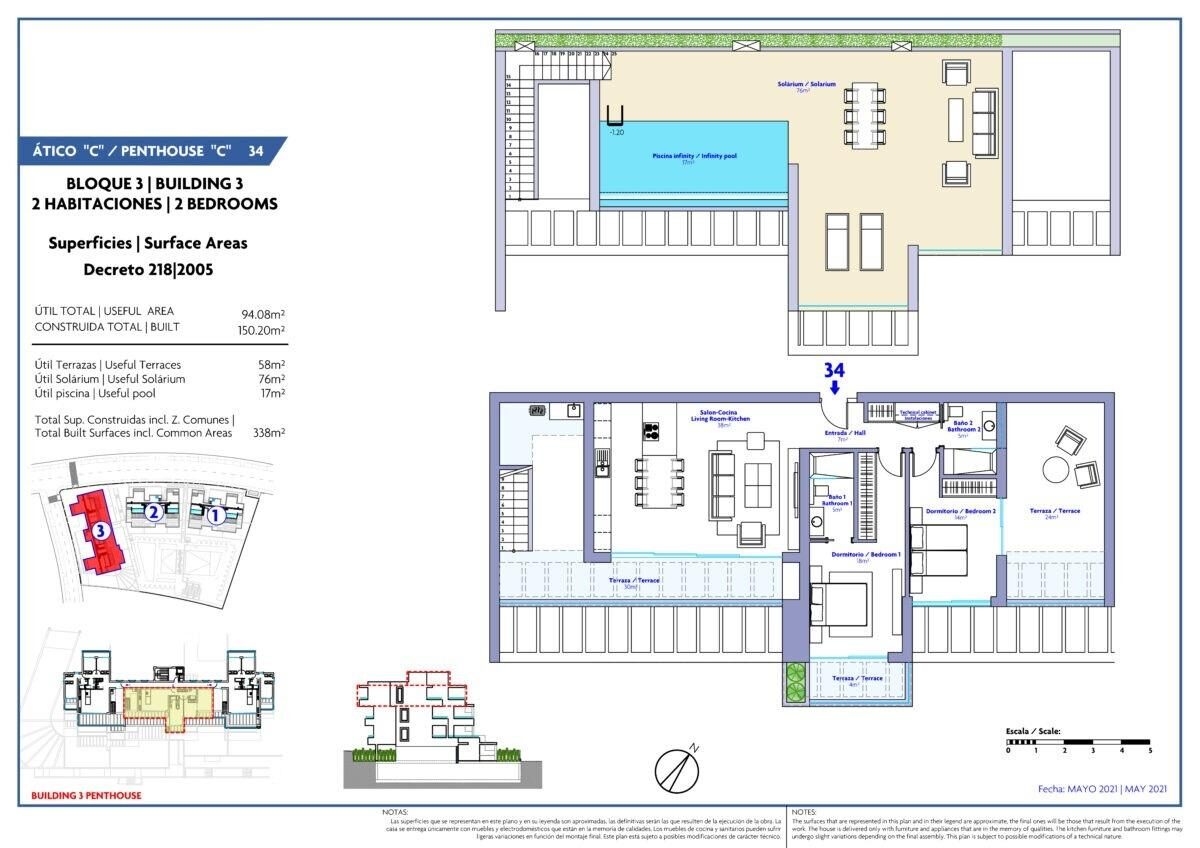 Пентхаус с 2 спальнями, 150м² в Эстепона, Испания [ID: 0137-N9210]