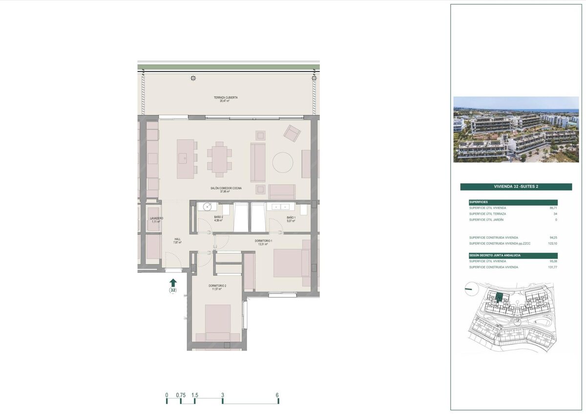 Квартира с 2 спальнями, 131м² в Эстепона, Испания [ID: 0137-SP1220]