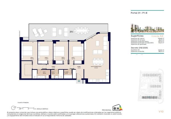 Квартира в Альмеримар, Іспанія, 156м² - зображення 13