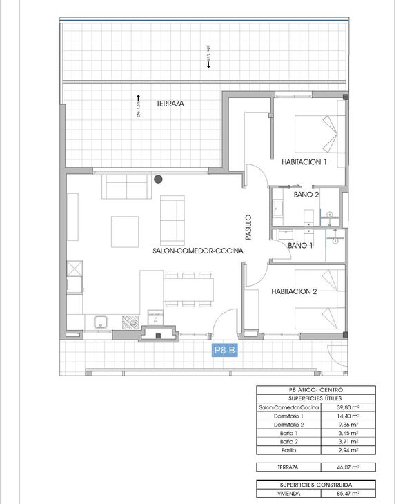 Penthouse in Villajoyosa, Spain, 85m² - image 17