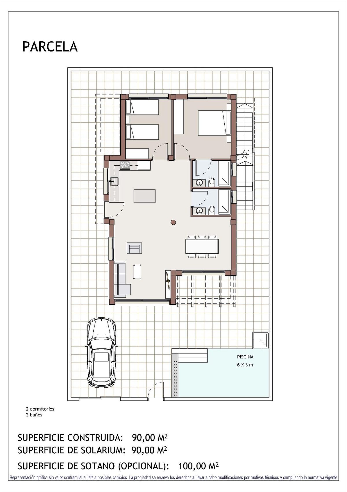 Villa with 2 bedrooms, 90m² in Vera, Spain [ID: 0137-N9198]