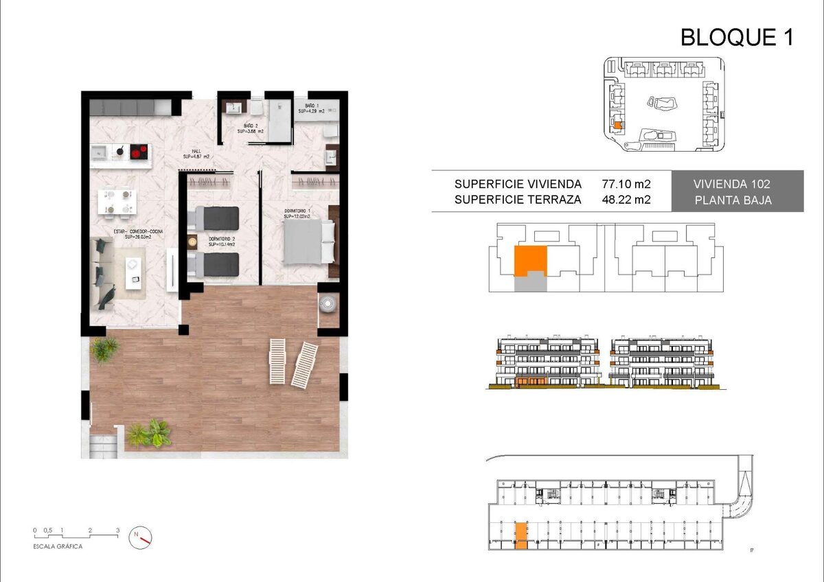Apartment with 2 bedrooms, 81m² in Torrevieja, Spain [ID: 0137-N9184]