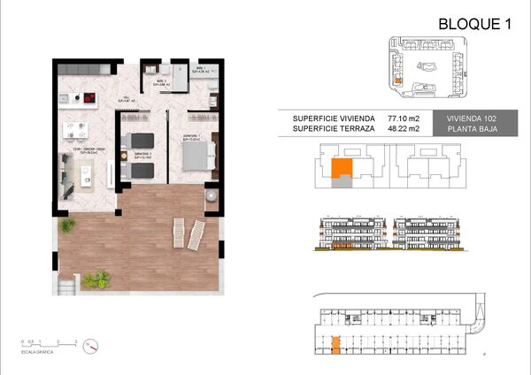 Квартира в Торревьеха, Испания, 81м² - изображение 10